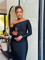 Ariana black Bandage Dress