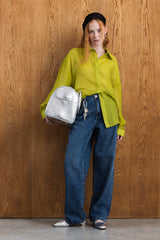 Amina Sheer Tie-Back Shirt