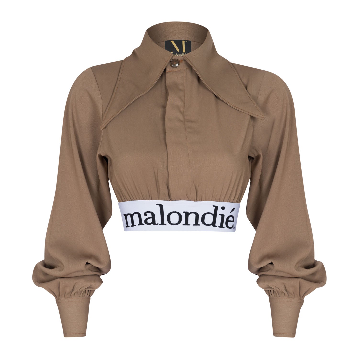 Big Collar Crop Shirt
