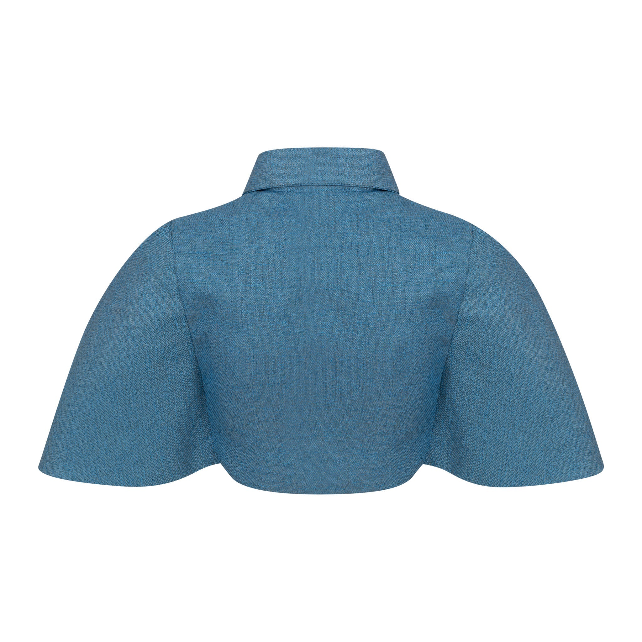 Malondie Blue Muse Cape Shirt