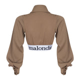Big Collar Crop Shirt