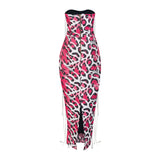 Pink Safari Woven Pencil Dress