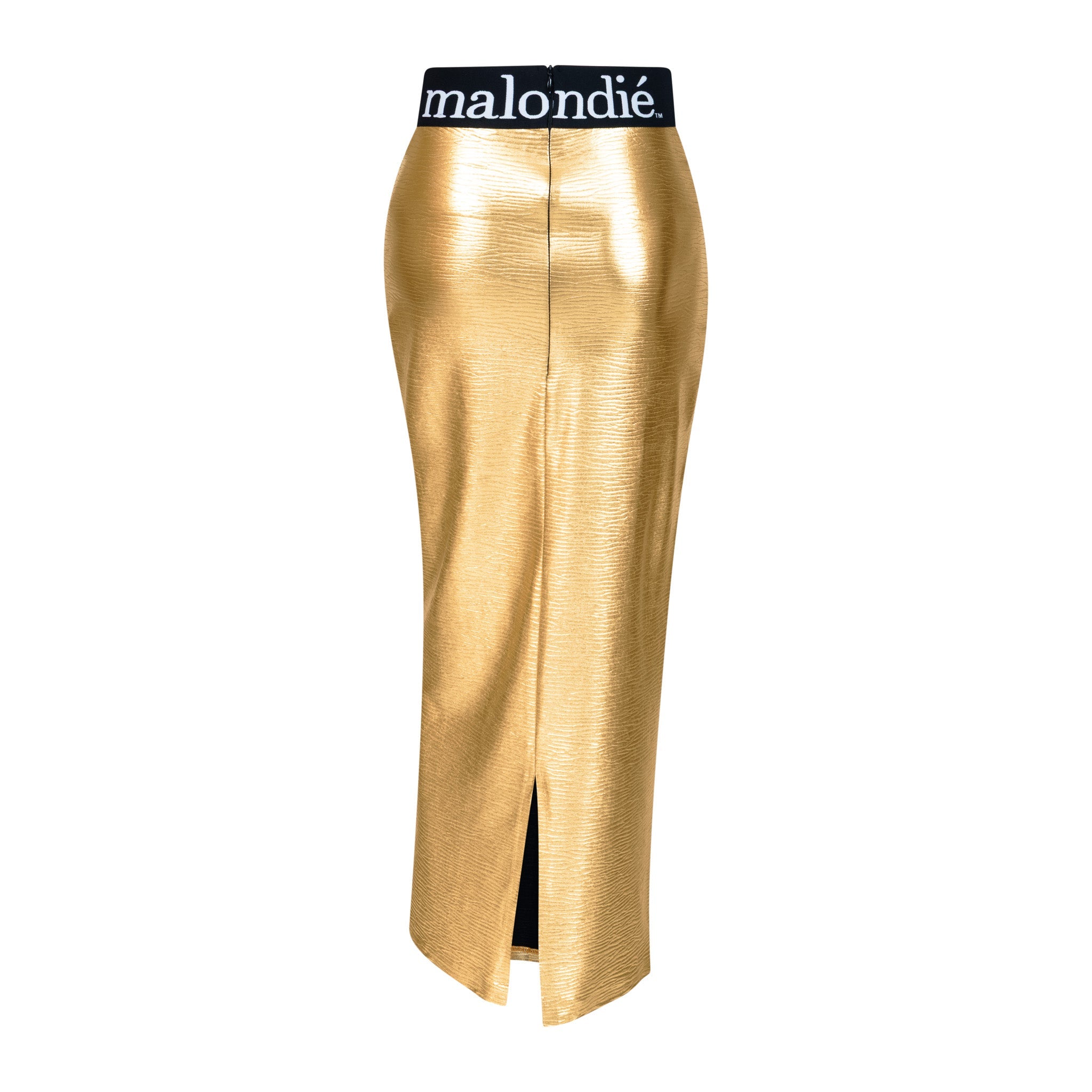 Malondie Golden Pencil Skirt