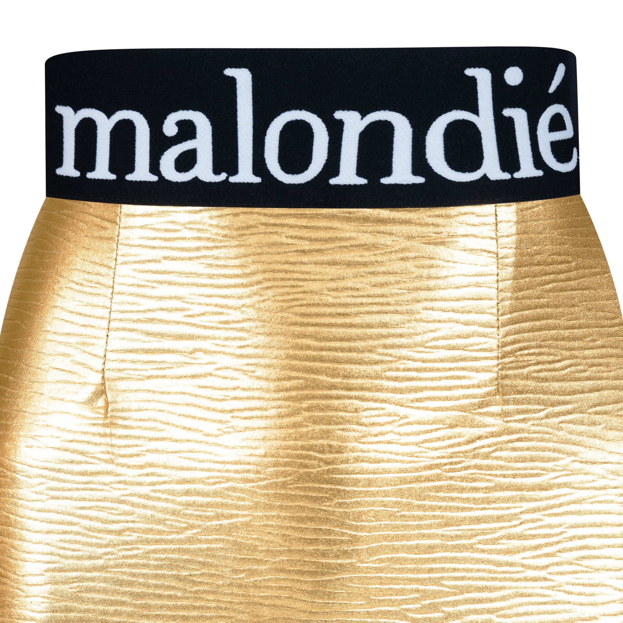 Malondie Golden Pencil Skirt