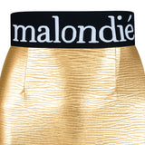 Malondie Golden Pencil Skirt