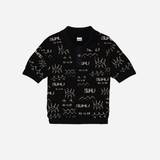 SUHU EYE KNITTED GOLFER (BLACK)