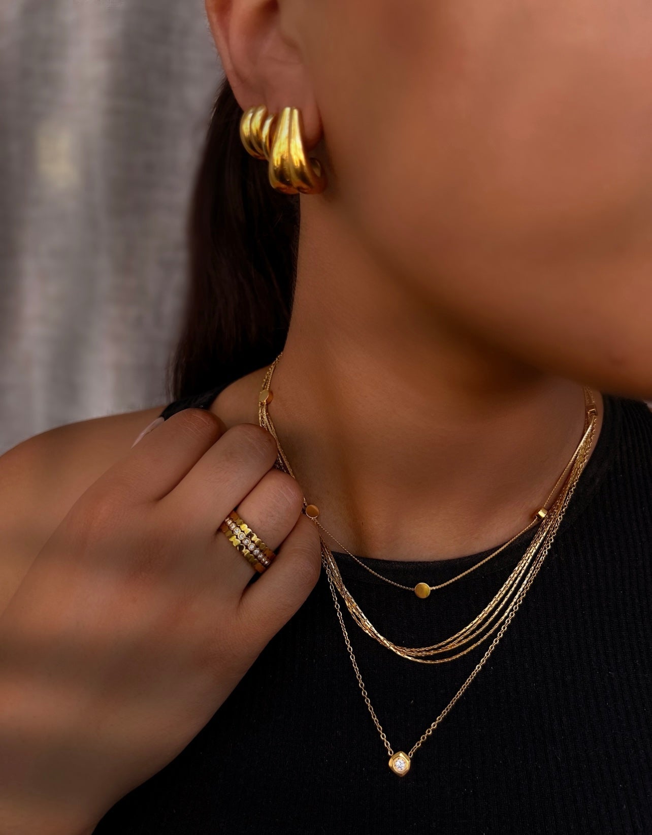 BRAVE | Tarnish-Free | Chunky Earrings | Gold/Silver