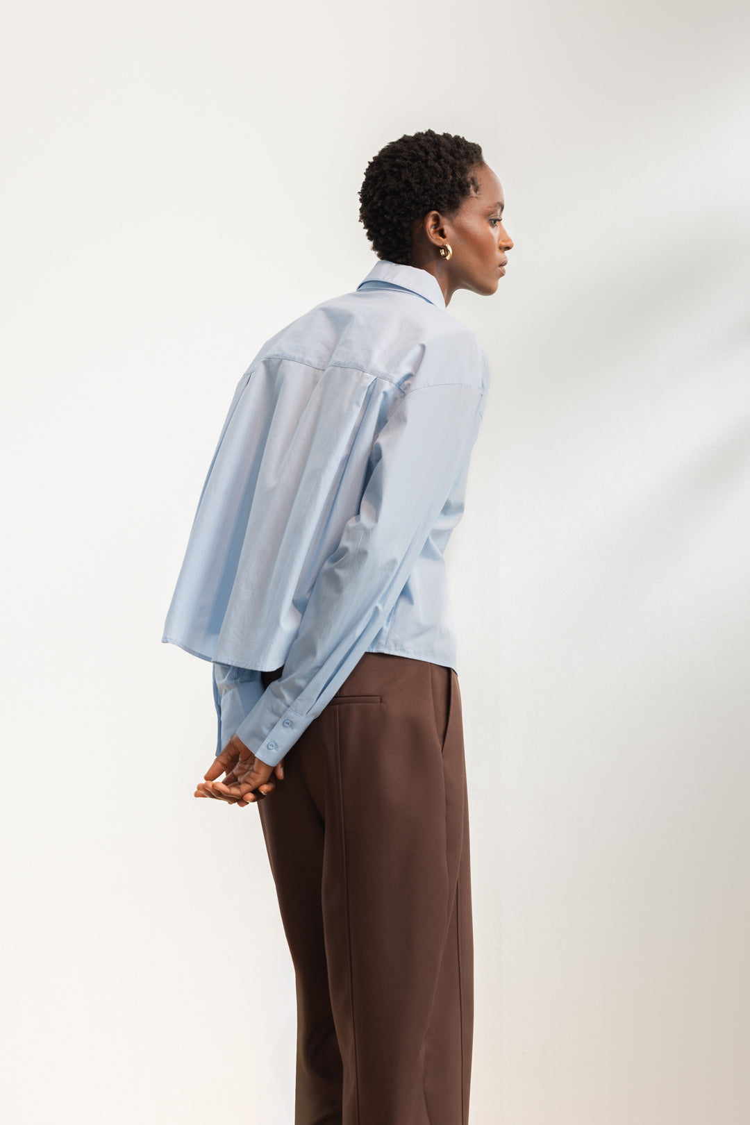 Meadow Cropped Shirt With Tie
