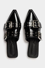 Tianna Buckle And Eyelet Mule