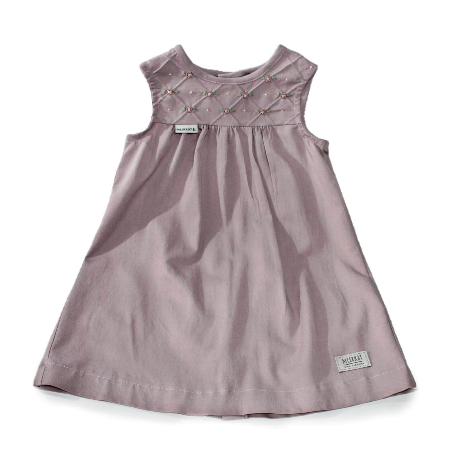 Meerkat Short Sleeve Embroidered Dress