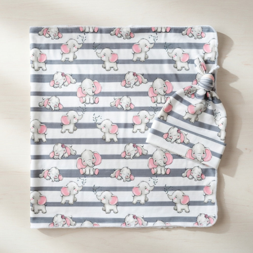 Aai Aai Baby Swaddle and Beanie Set