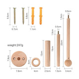 Wall Mounted Wooden Mobile Arm