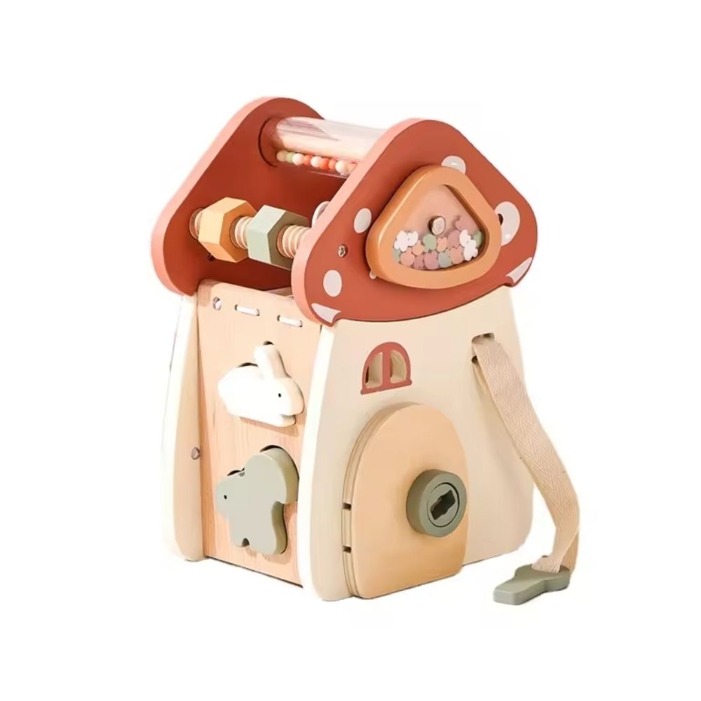 5-in-1 Wooden Activity Mushroom
