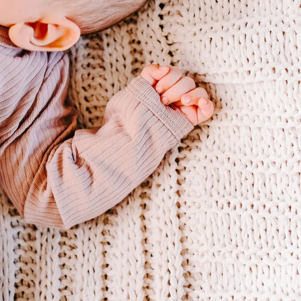Boki Organic Rib Zipsuit with Footies & Mittens