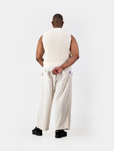 Knitwear Vest - Ecru/Linen