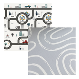 Tayla Jean Grey Brush Stroke & Road Play Mat