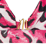 Malondie Pink Safari Bralette Top