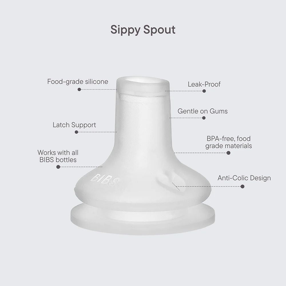 BIBS 2-Pack Silicone Baby Bottle Spout