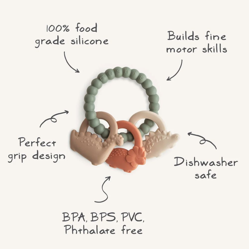 Mushie Teething Rings