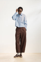 Meadow Cropped Shirt With Tie