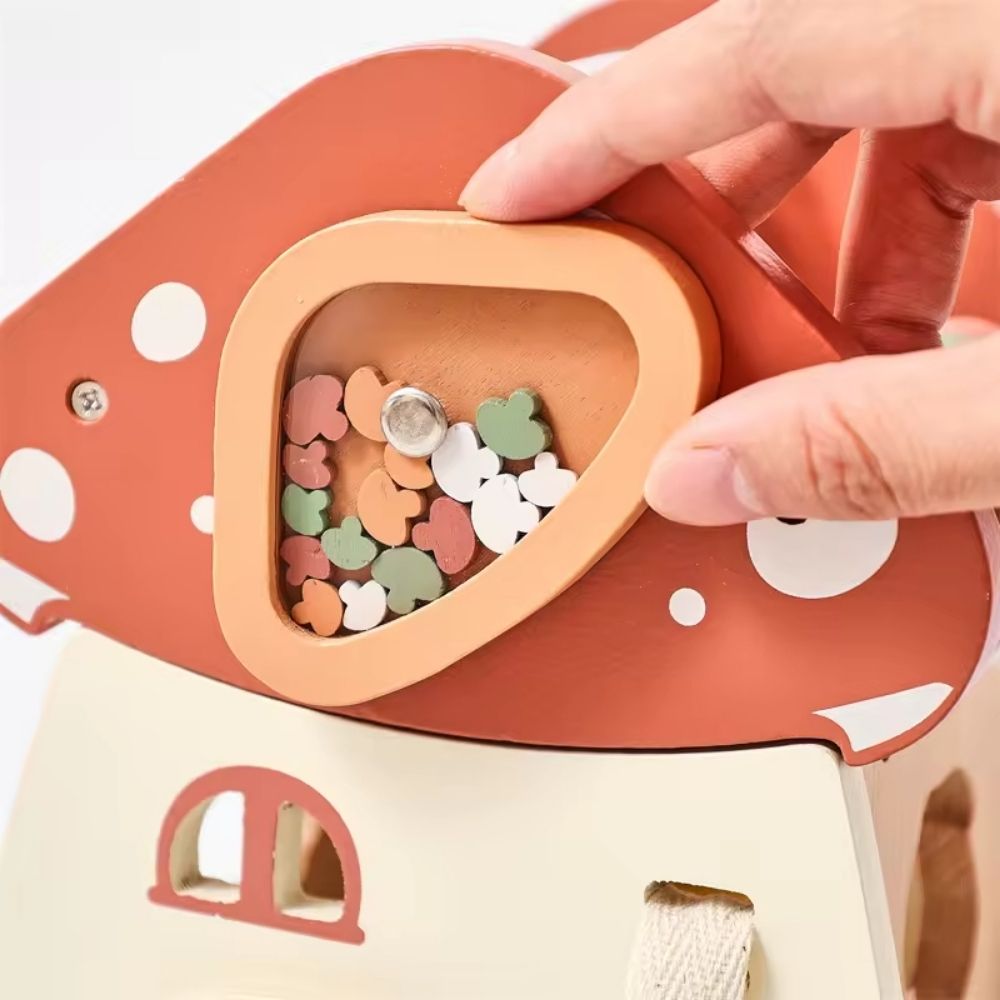 5-in-1 Wooden Activity Mushroom