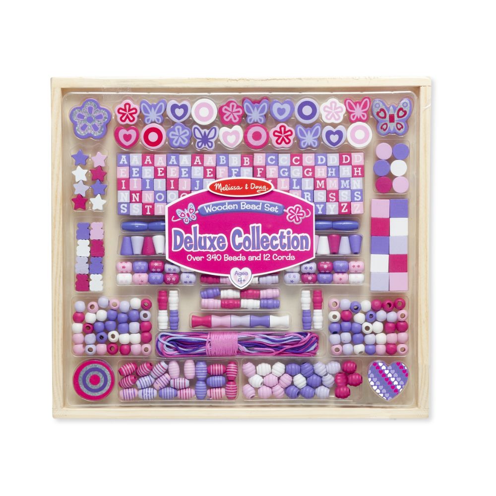 Melissa & Doug Deluxe Collection Wooden Bead Set