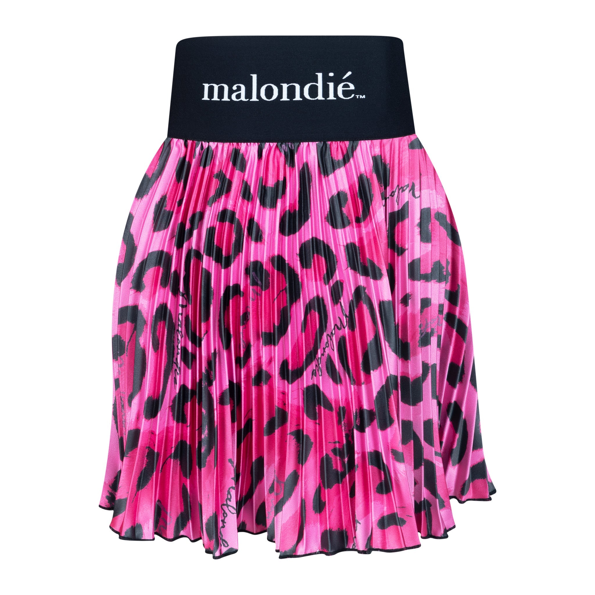 Malondie Pink Safari Pleated Minnie Skirt