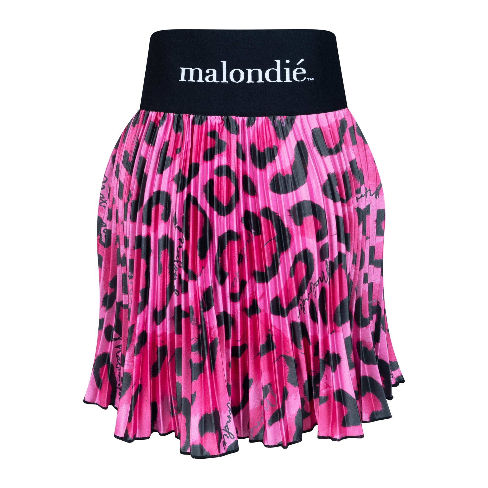 Malondie Pink Safari Pleated Minnie Skirt