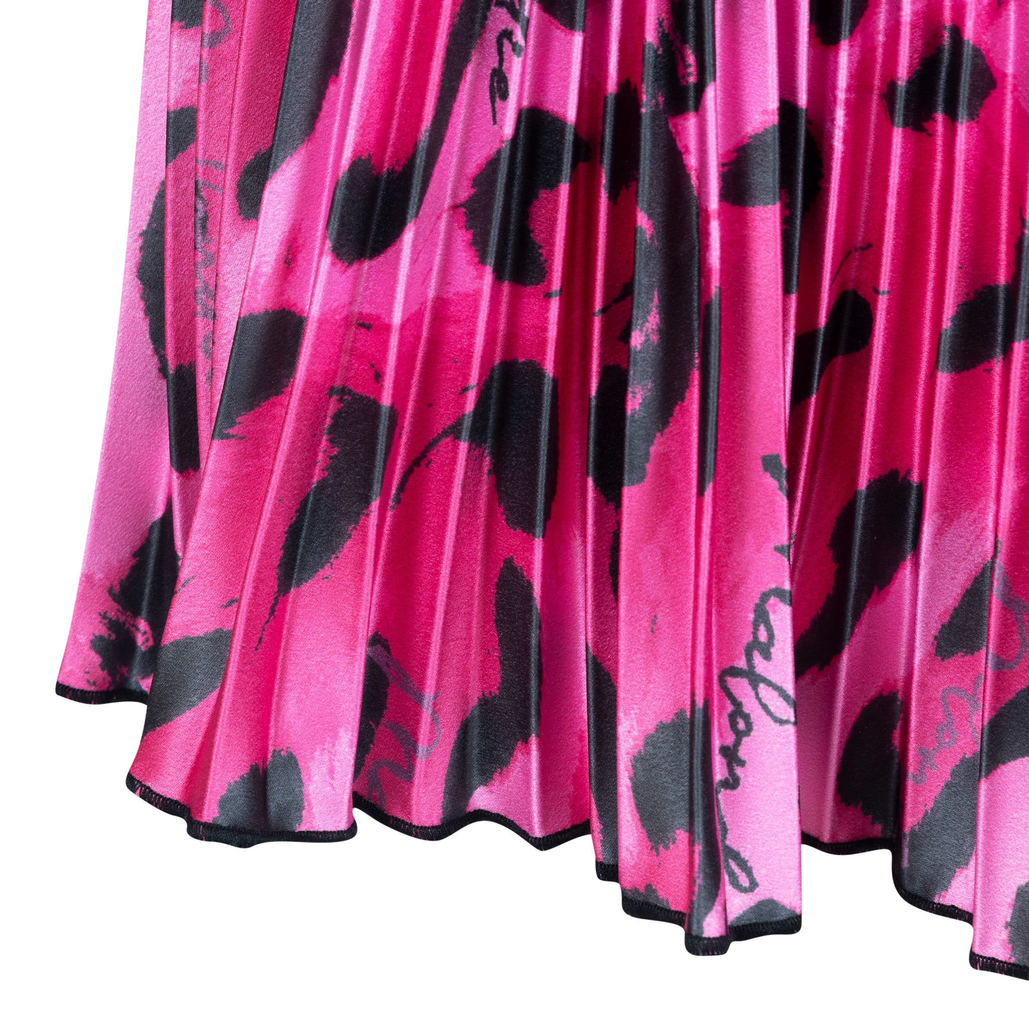 Malondie Pink Safari Pleated Minnie Skirt