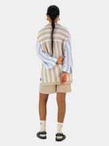 Knitted Stripe Bowler (oversized)