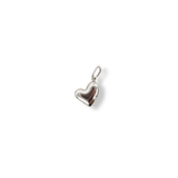 Big Heart Dangly Charm Silver