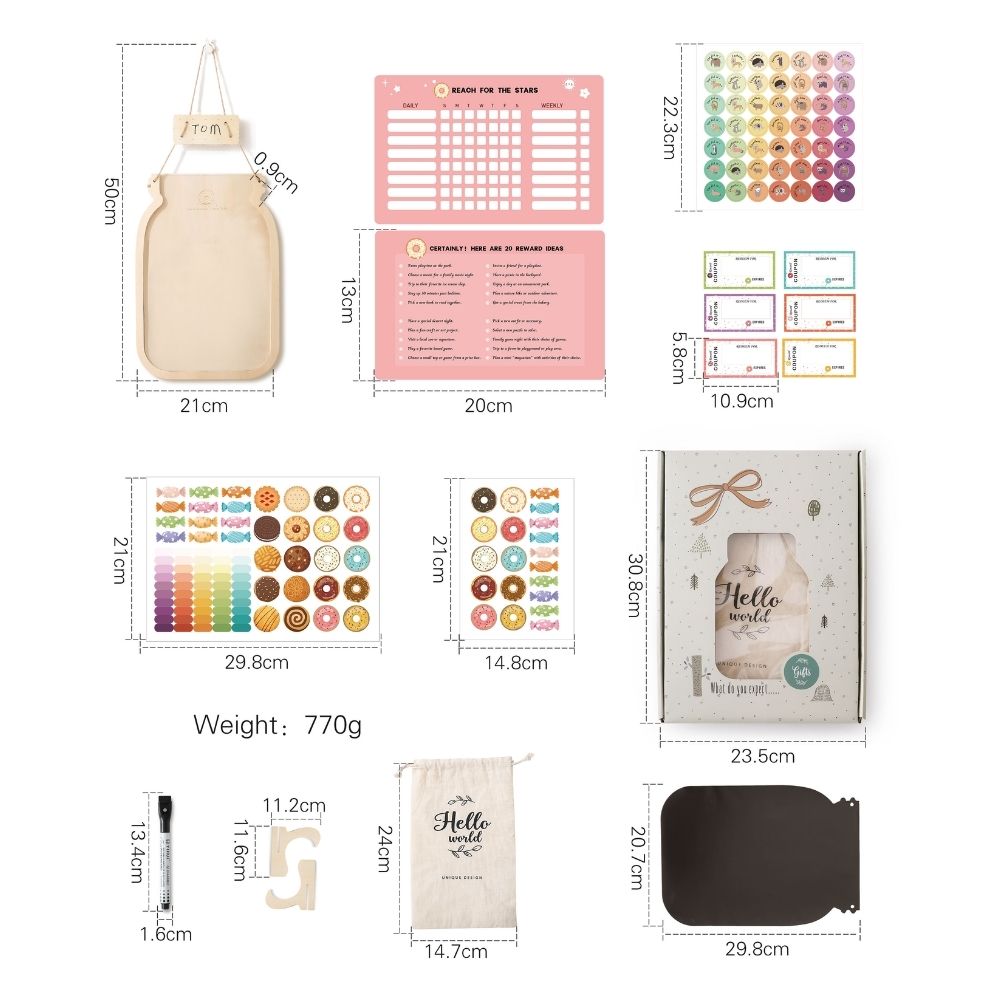 Magnetic Rewards Jar for Kids