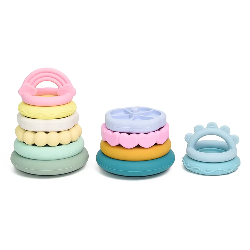 Silicone Stackable Teething Toy