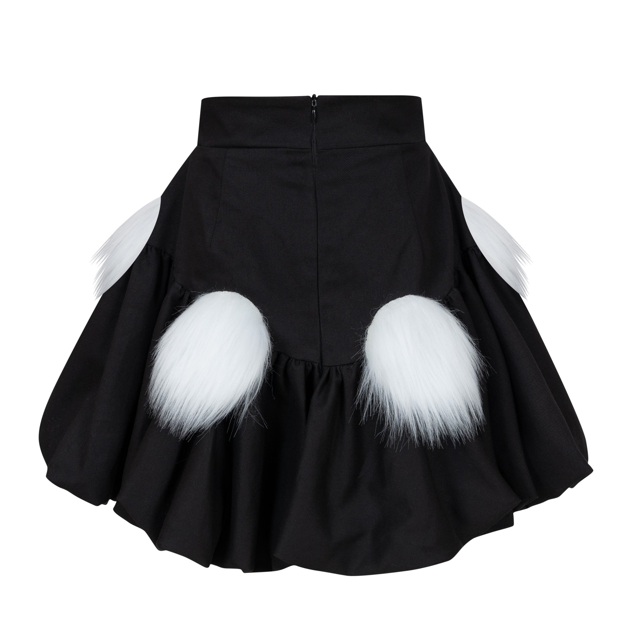 Polka Fur Skirt