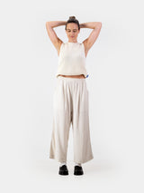 Cropped Cocoon Pants - Linen