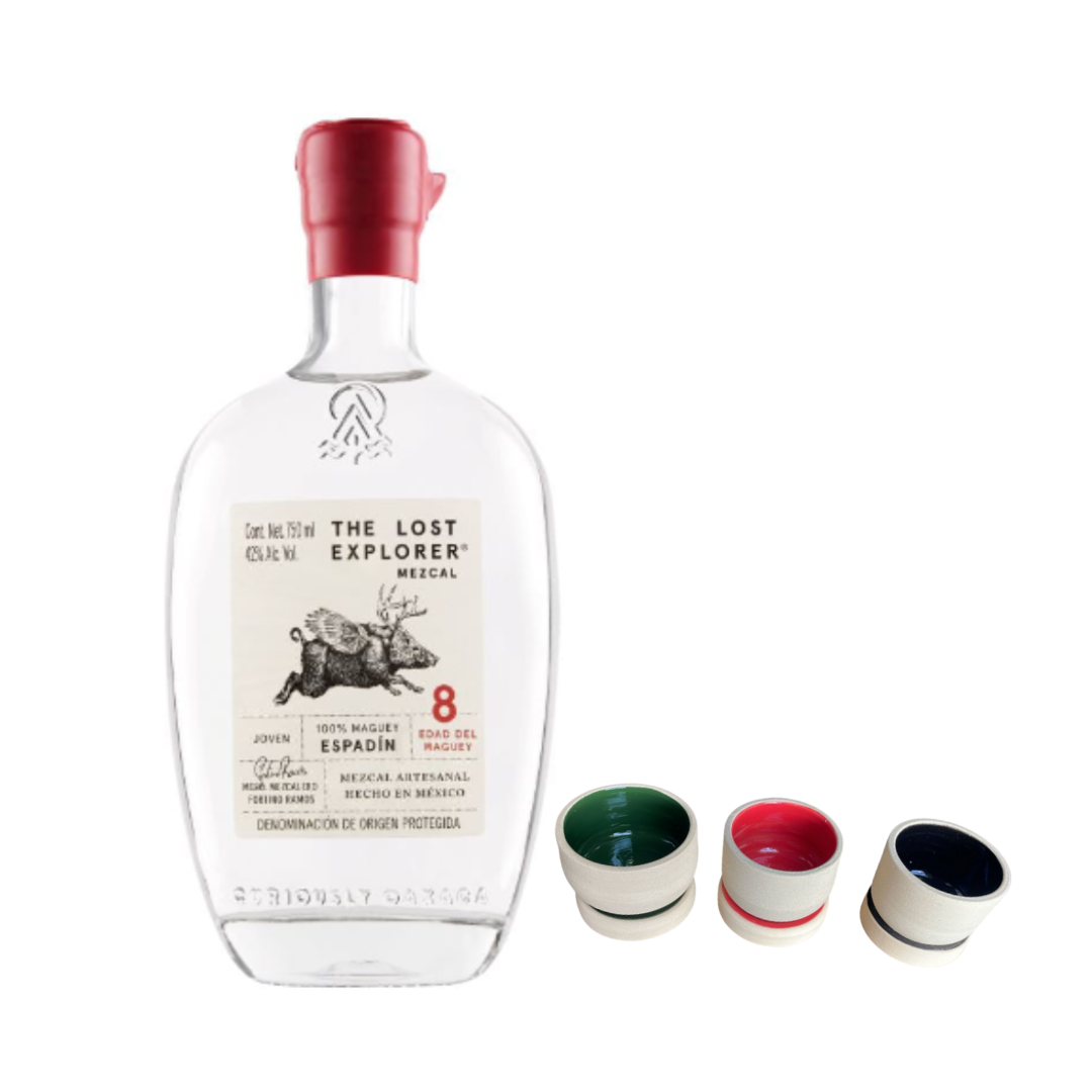 The Lost Explorer Mezcal Espadin 750ml + FREE Copita Set