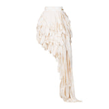 Malondie Ruffle Asymmetrical Skirt