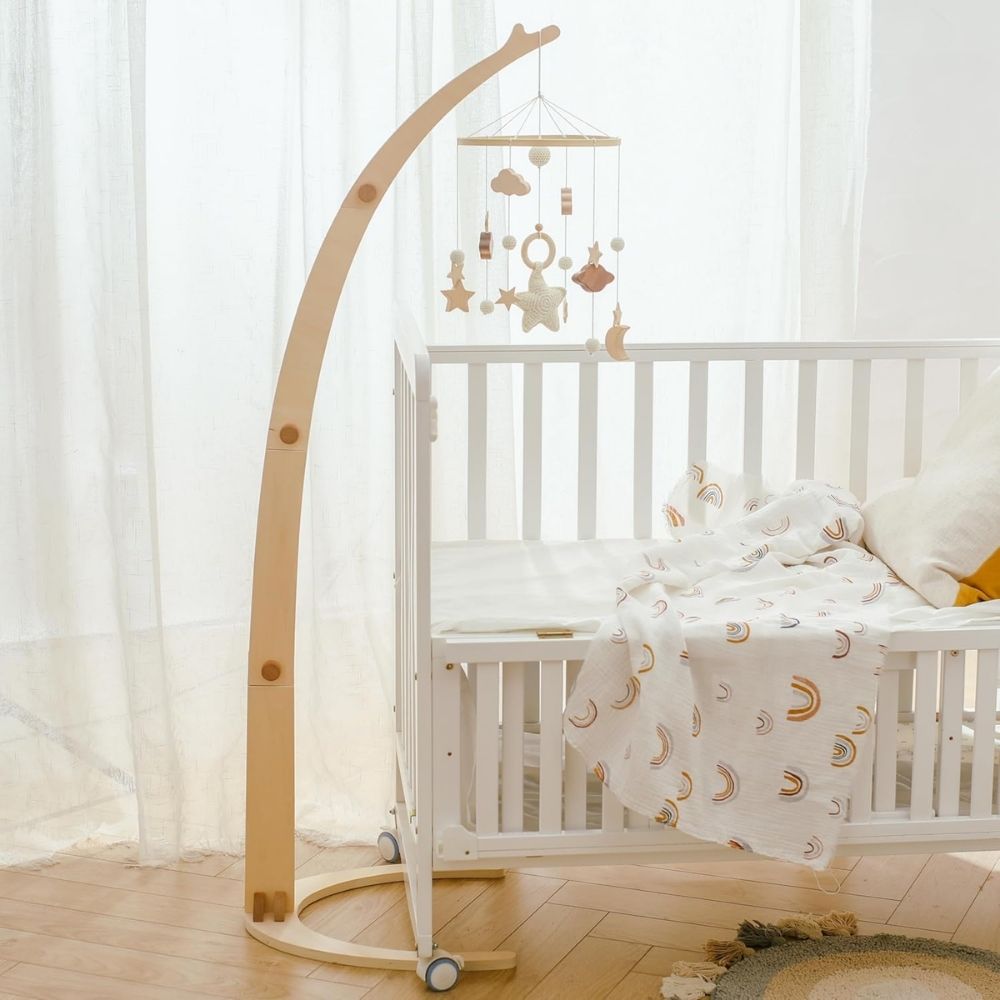 Wooden Standing Mobile Arm