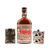 Don Papa Rum 750ml + FREE Hip Flask & Playing Cards