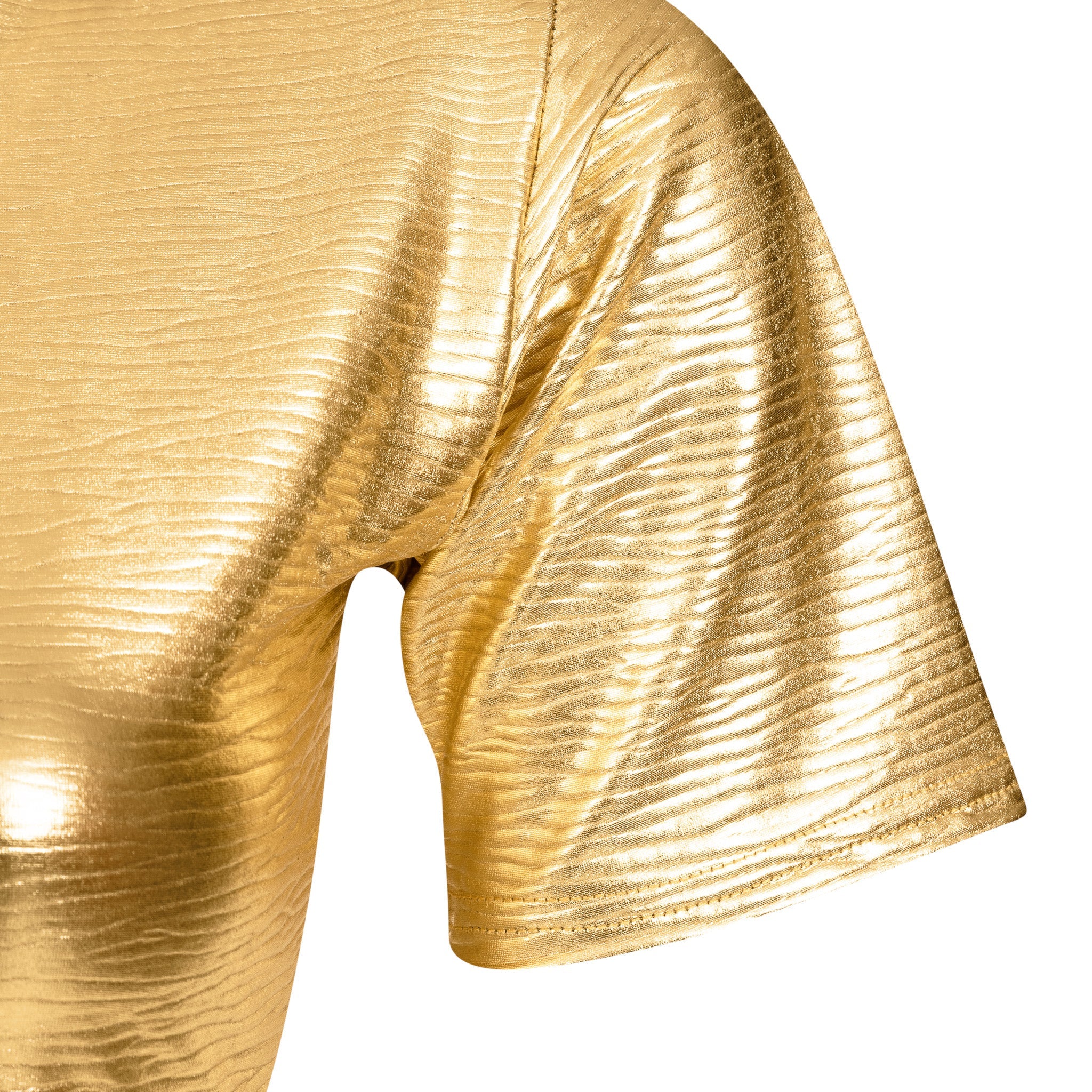 Malondie Gold Crop Top