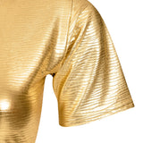 Malondie Gold Crop Top