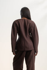 Nyra Barrel Sleeve Blazer