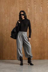 Gabby Mesh Poloneck