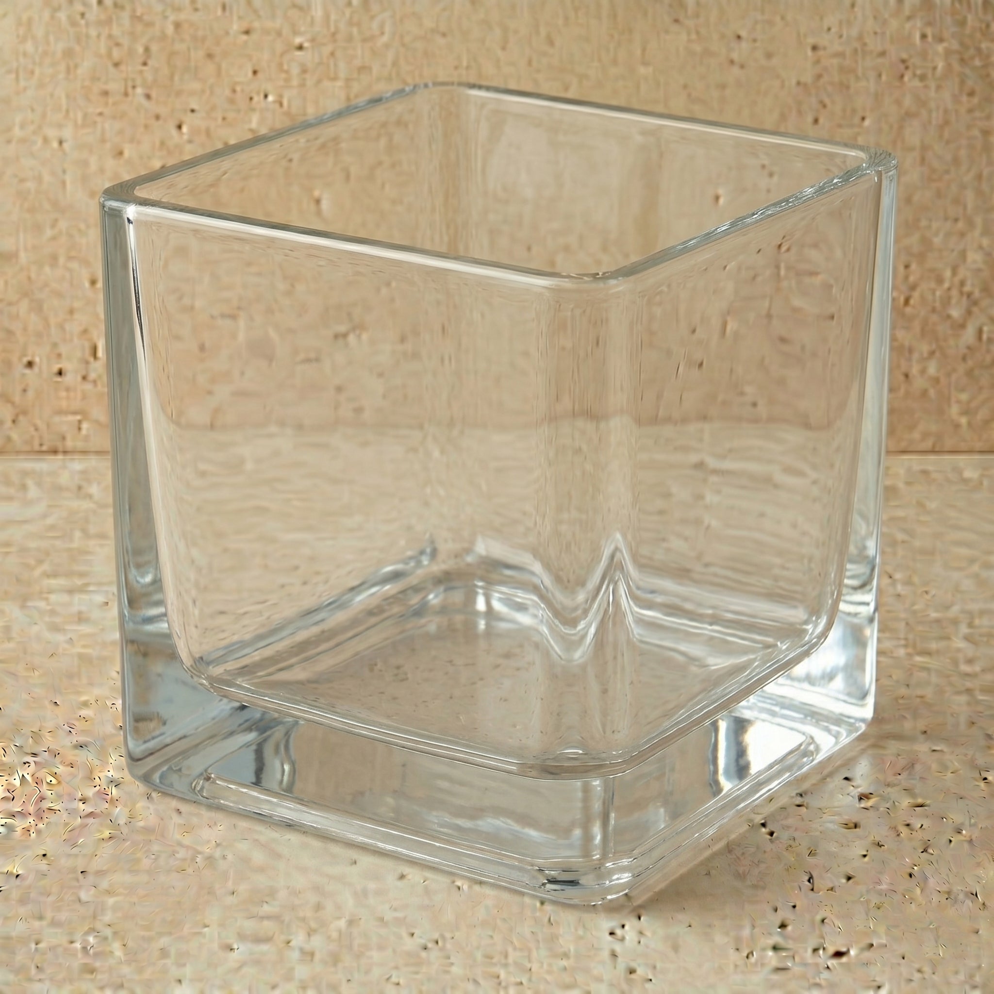 Square Glass Vessel • 15cm x 15cm