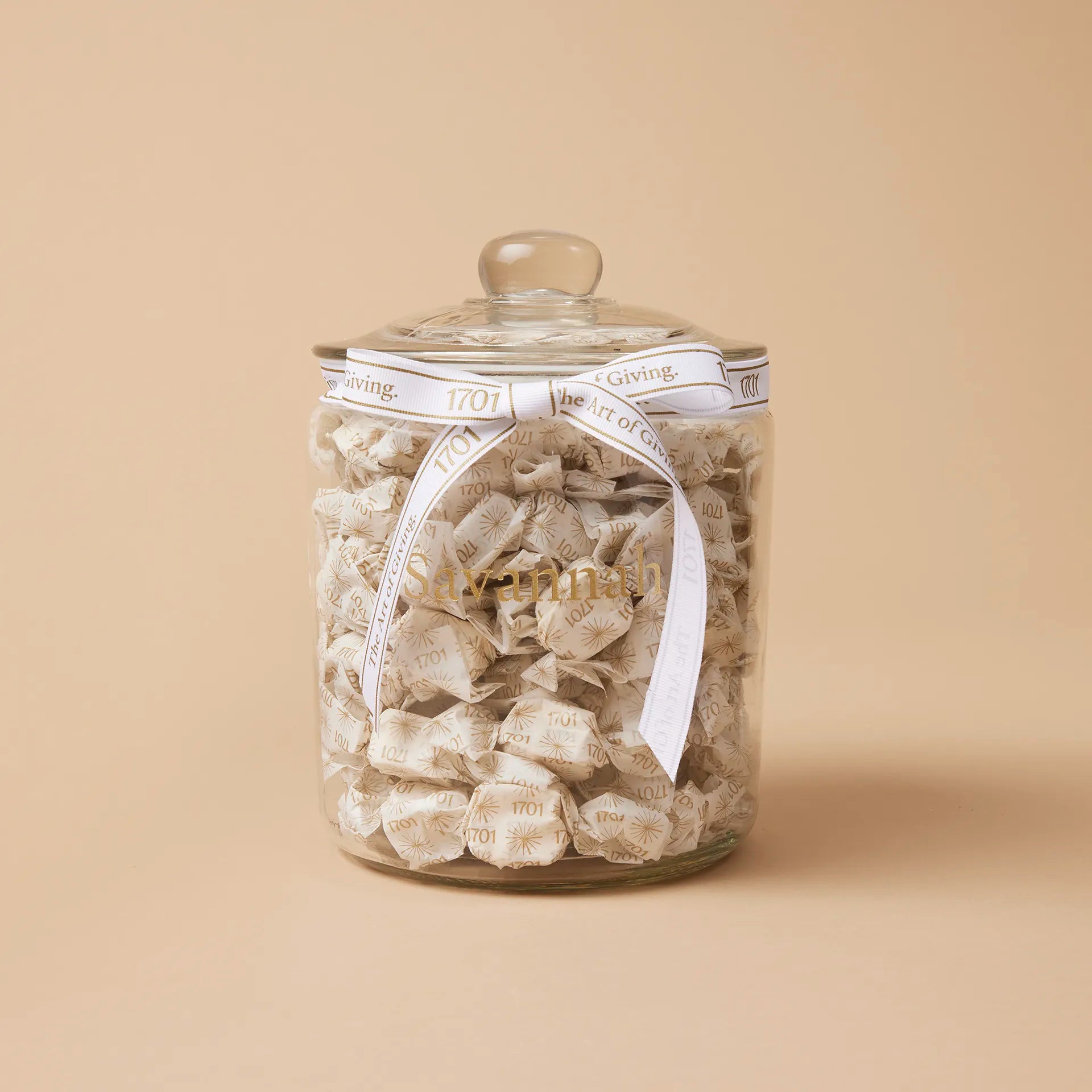 Large Personalised Honey Nougat Filled Jar (1.1kg, +/- 55 pieces)