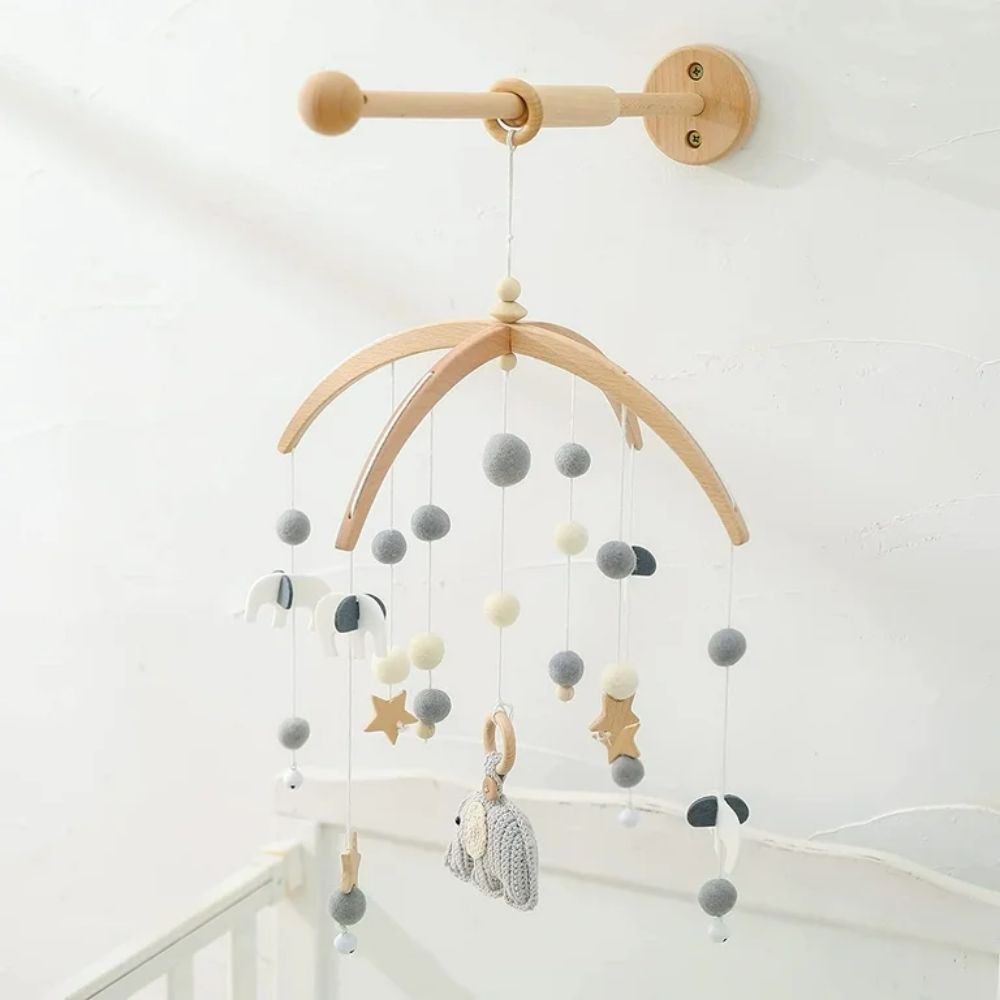 Wall Mounted Wooden Mobile Arm