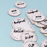Grow Baby Wooden Baby Milestone Discs