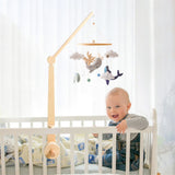 Wooden Adjustable Cot Mobile Arm