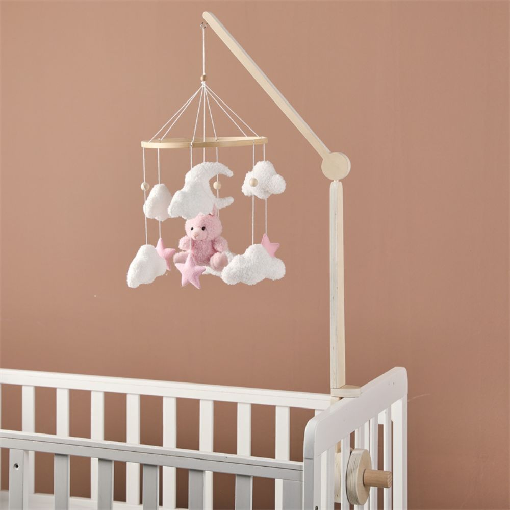 Wooden Adjustable Cot Mobile Arm