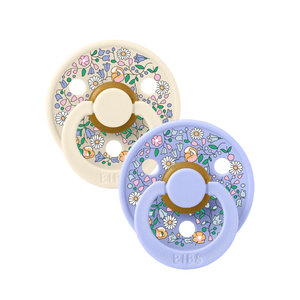 BIBS x Liberty Meadow Colour 2-Pack Latex Pacifier
